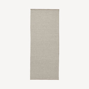 Halla wool rug 80x200 cm | natural beige/white