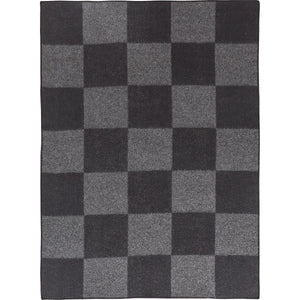 Ala wool throw 130x180 | dark grey/black