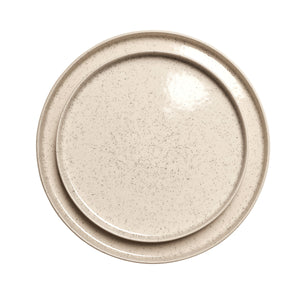 Sula plate 27cm | natural white/ash