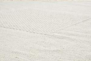 Aurora cotton rug 190x290 cm | natural white