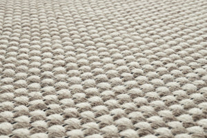 Halla wool rug  140x200 cm | natural beige/white