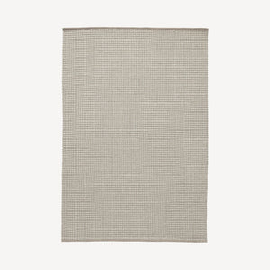 Halla wool rug 190x290 cm | natural beige/white
