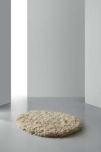 Kivi shaggy wool rug 110x140cm | natural white
