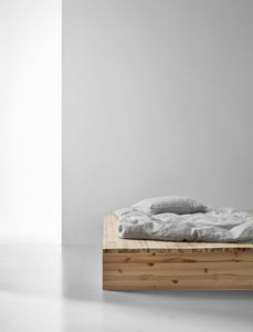 Lana linen bed linen set | white/black