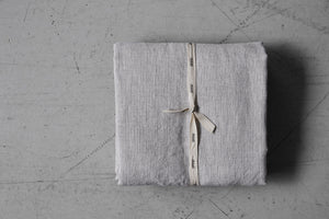 Lana linen bed linen set | white/gray