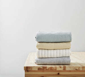 Linne linen bed linen set | dusty blue