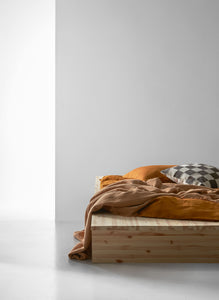 Linne linen bed linen set | rust