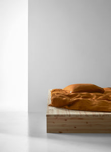 Linne linen bed linen set | rust