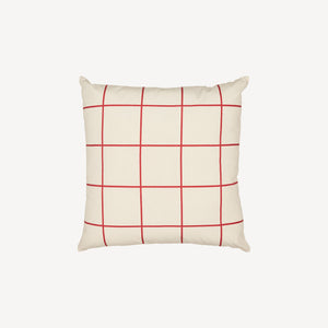 Loma decorative cushion 50x50cm | red/undyed