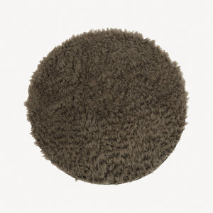 Muhvi shaggy wool rug 200cm | brown