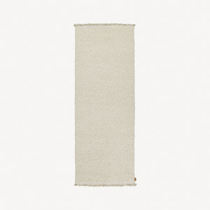 Myky wool rug 80x200cm | natural white