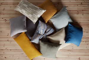 Viive linen cushion cover 50x50cm | yellow