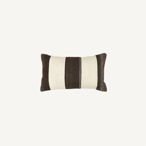 Palkki decorative cushion 40x70 |  dark brown/natural white