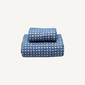 Puro Ruutu towel 50x70cm | blue/sand