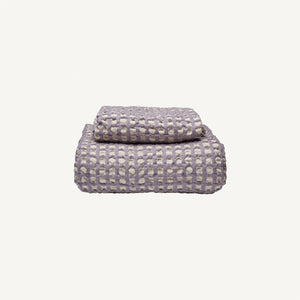 Puro Ruutu towel 100x150cm | lilac/sand