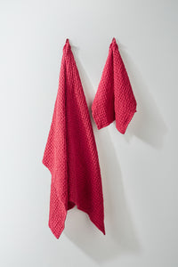 Puro towel 50x70cm | red