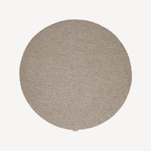 Pyöreä wool rug 100cm | natural gray