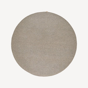Pyöreä wool rug 160cm | natural gray