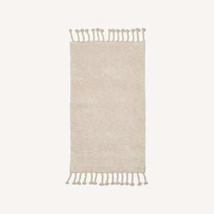 Tuntu cotton pile rug 70x140cm | natural white