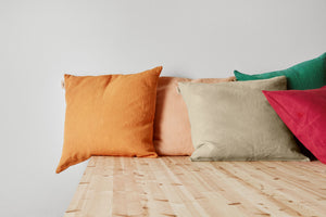 Viive linen cushion cover 50x50cm | orange