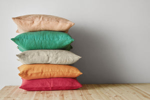 Viive linen cushion cover 50x50cm | green