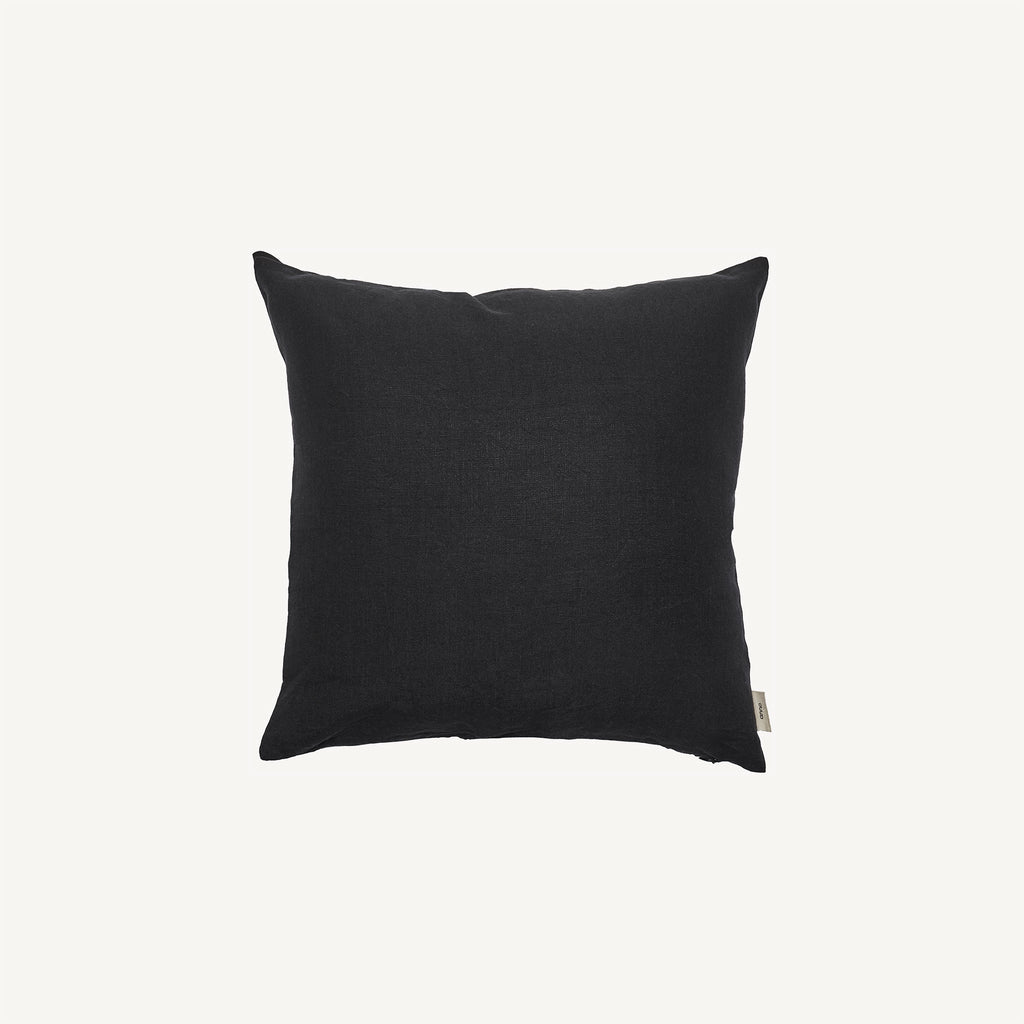 Plain black cushion covers store