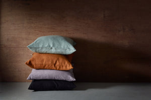 Viive linen cushion cover 50x50cm | black