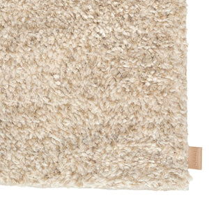 Vilja wool linen shaggy rug 190x290 cm | natural white