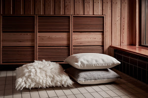 Taival floor cushion 40x80cm | natural gray