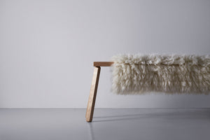 Villatalja wool fur 60x100cm | natural white
